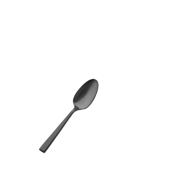 Bon Chef Roman, Demitasse Spoon, Matte Finish, 18/10, 4.5" - Black Matte , set of 12 S3716BM - main